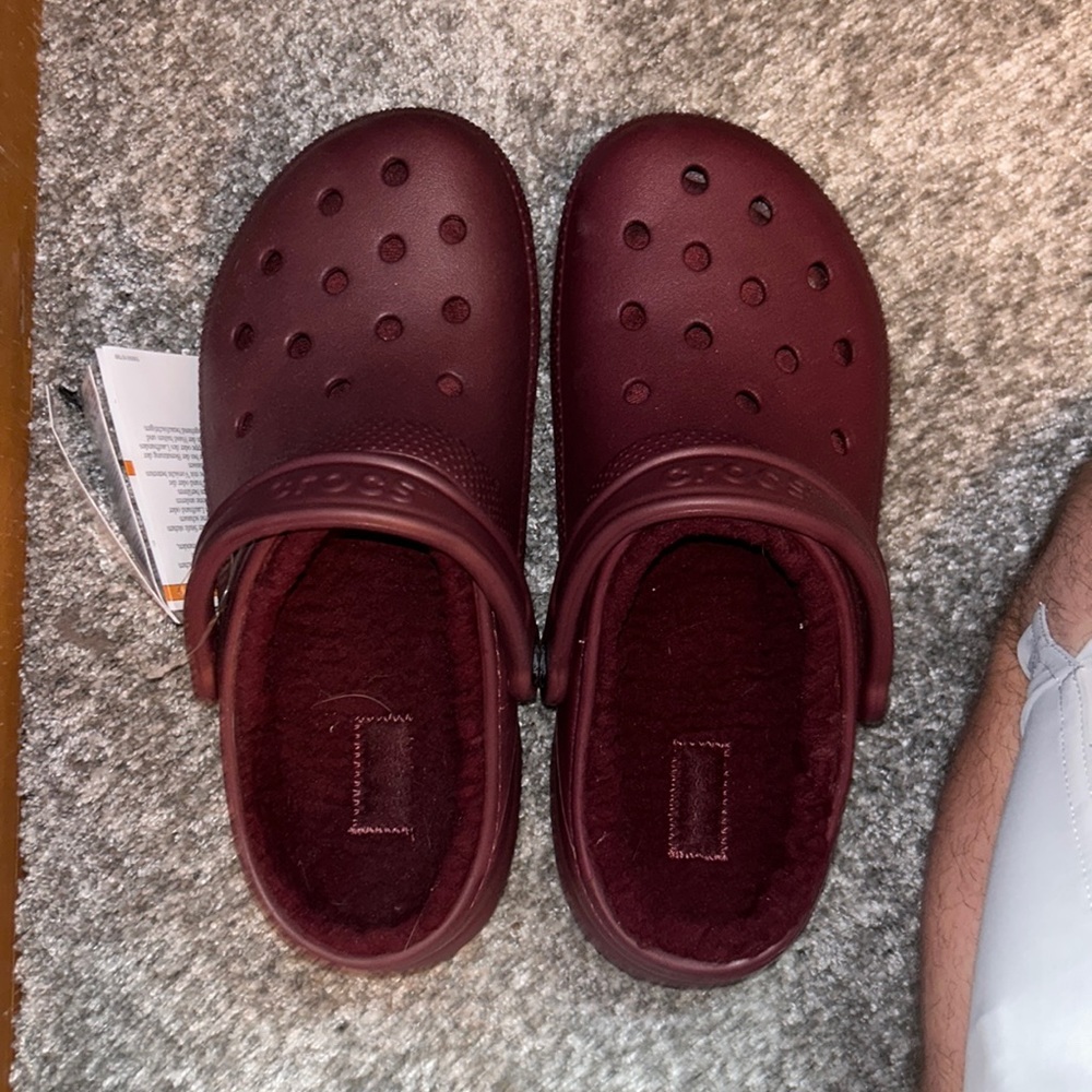 Fuzzy Crocs- brand new with tags